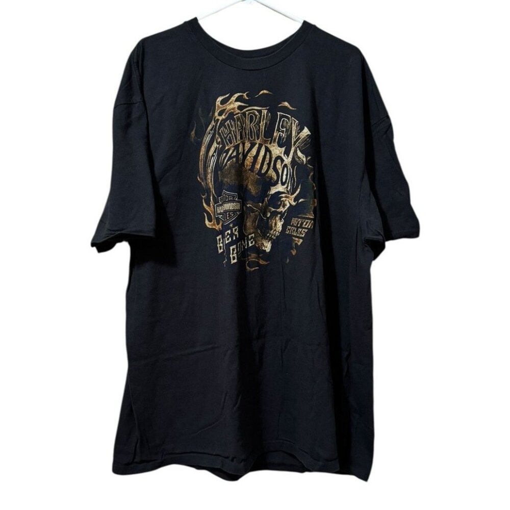 Harley-Davidson Shirt Men Size 3XL Black Six Bends Fort Myers Graphic Biker 2016